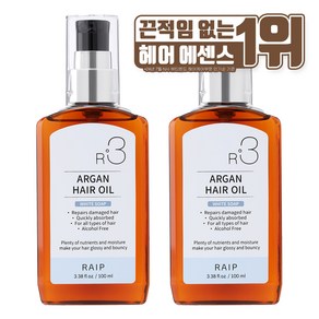 라입 R3 아르간 헤어오일 화이트솝, 100ml, 2개