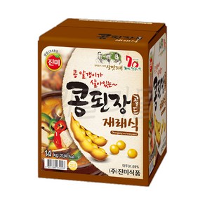 진미 콩된장 골드 믹스 14kg 말통 업소용 된장 맛있는 가성비, 1개