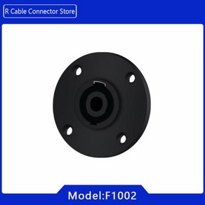 스피커커넥터 바나나잭 호환 전문가용 원형 암 소켓 트위스트 잠금 장치 스피커 오디오 증폭기용 4 핀 수 플러그 와이어 커넥터 1 개/1 쌍, 1) 1xF1002, 1개