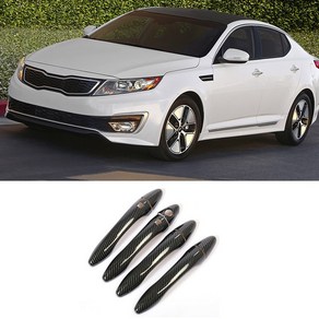 Lopbinte 1 세트 탄소 섬유 색상 ABS 스마트 외부 도어 핸들 커버 Kia K5 Optima 2011-2015 카톤 포장 용 자동차 액세서리, 1개