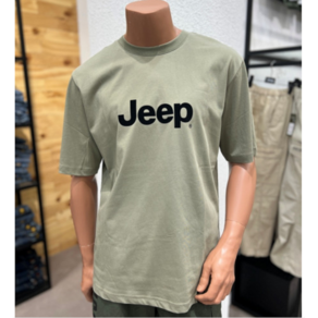 지프 [NC불광점] * 24년 30% * 남여공용 JEEP 빅로그 오버핏 나침판 로그 반팔티셔츠!!(JP8TSU101)