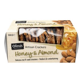 호주 올리나스 허니 아몬드 크래커 100g Olina's Cackes Honey Almond, 1개