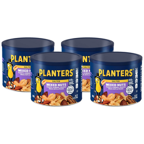 플랜터스 PLANTERS 솔티드 믹스 견과 292g 4팩, 4개