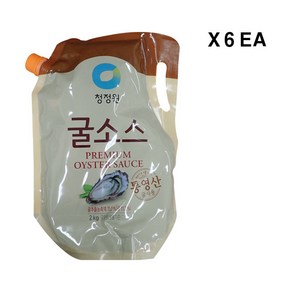 대상 청정원 굴소스, 2kg, 6개