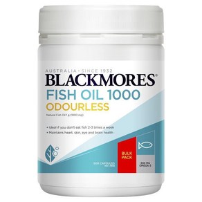 호주 블랙모어스 Blackmoes Odouless Fish Oil 무향 피쉬오일 1000mg 오메가3, 1개, 500정