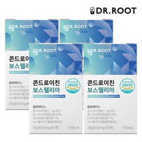 닥터루트 콘드로이친 보스웰리아 상어연골 650mg x 60정 4박스, 4개