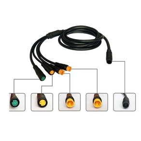 전기 자전거 수정 부품 하네스 기어 센서 전기 자전거 1T4 케이블 확장 케이블 방수 자전거 케이블
