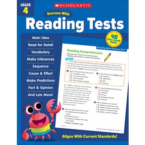 (영문도서) Scholastic Success with Reading Tests Grade 4 Paperback