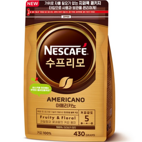 네스카페 수프리모 아메리카노 원두커피믹스, 430g, 1개입, 3개