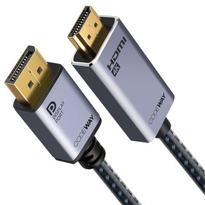 코드웨이 dp to hdmi 2.0 케이블 액티브, 1개, 3m