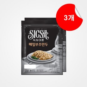 롯데 식사이론 메밀부추만두 350g+350g X 3개, 350g, 6개