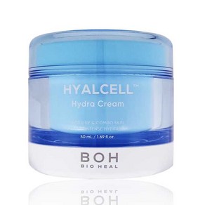 [정품] 바이오힐보 히알셀 하이드라 크림 50ml (30ml 추가증정이벤트) 120시간 수분 유지 3세대 나노 히알루론산 흡수 빠른 수분 크림, 1개