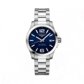 [론진] L3.776.4.99.6 콘퀘스트 남성 메탈 오토매틱 39mm