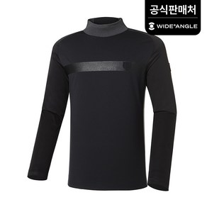 [와이드앵글 공식] 골프 남성 WL PRO 방풍 이중소매 하이넥 티셔츠 M WMW22201Z1