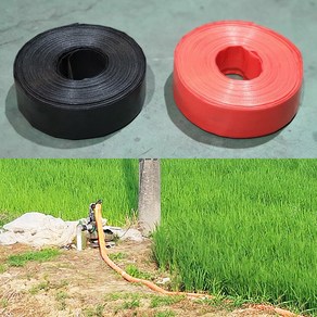 농업용물호스 일반60m(주황색)4인치(100mm), 1개