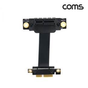 Coms BD907 Coms PCIExpess연장아답터케이블1xPCI-EM/F꺾임