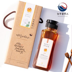 [농부플러스] 국산 토종꿀 잡화꿀 야생화꿀 1구 선물세트, 300g, 1세트