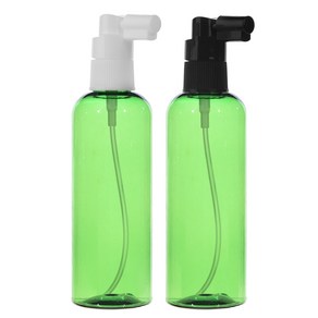 [용기] 헤어스프레이 용기 20ml ~ 500ml, 100ml 녹색용기 검정캡, 1개