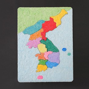 정인아트 지도 퍼즐 大 (21x28cm) / 만들기 재료 / 부자재