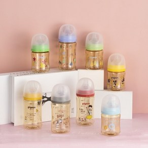 최신모델 피죤 젖병 미키마우스 디즈니 캐릭터 모유실감 젖병 PPSU 160ml 240ml, 1. 스누피160ml. SS, 1개