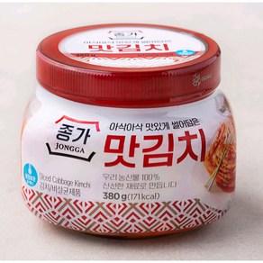 골든싸이]종가_아삭아삭 맛있게 썰어 담은 맛김치 용기 380g 1개
