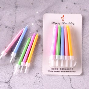 쁘아 파티초 하트초 레터링초 HBD초 이벤트초 예쁜 생일초, 1개, 레인보우초(10pcs)