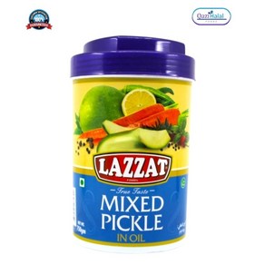 Lazzat Mixed Pickle in Oil NO PIT 라자트 혼합 피클 씨 없음 오일 포함, 1개, 750g