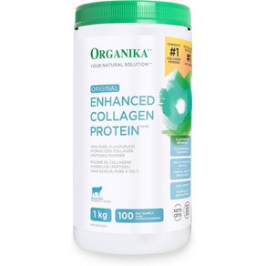 Oganika Oiginal Enhanced Collagen 100% Pue flavouless hydolyzed Collagen peptides Powde 1kg, 1개