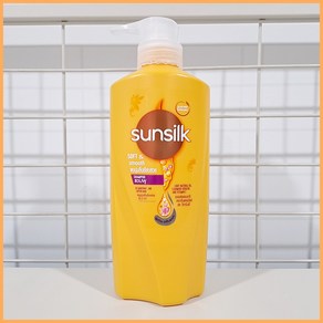 태국 썬실크(Sunsilk) 샴푸 노랑색 Soft & Smooth, 2개, 370ml