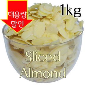 베이킹파티 백아몬드 슬라이스 1kg, 1개