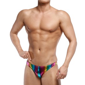 보디빌딩트렁크 [POSINGWEAR] Metalic Rainbow Posing Suit