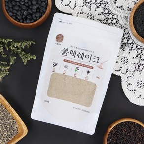 현대농산 찌고 열풍으로 볶은 국산 블랙쉐이크 선식 200g 서리태 흑임자 찰흑미 흑보리 미숫가루, 1개