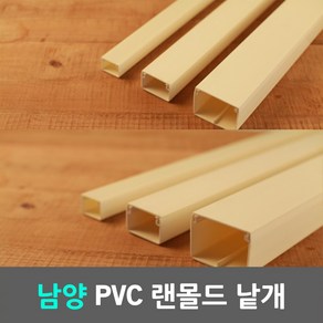 일월조명 남양 케이엠 낱개 PVC 랜몰드 랜덕트 랜닥트 랜몰딩 몰드 몰딩 덕트 닥트 1M 전선 케이블 전기자재 전선보호관 전기자재 전선몰딩 전선정리 백색 학교 아파트 벽 전기 공사