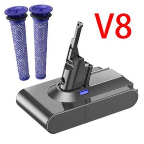 다슨호환 진공 청소기 배터리 V8 앱솔루트 배터리 충전식 배터리 SV10 SV11 SV12 SV09 YH5 6000mAh V6 V7 V8 V10, 1개