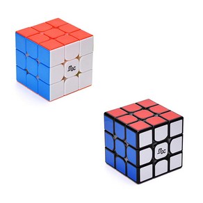 용쥔 YJ MGC V2 3X3X3 마그네틱 보급형 스피드 큐브 색상 랜덤, 1개