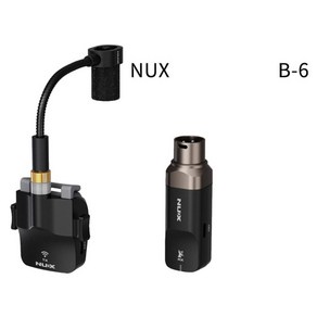 NUX B6 SAX 색소폰 관악기용 무선 마이크 색소폰 마이크 B-6, NUX 무선 마이크 B-6, 1개