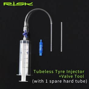 위험 RL225 사이클링 자전거 튜브리스 타이어 실란트 인젝터 주입 도구 주사기 Schade Pesta 밸브 코어, 인젝터 및 밸브 도구, 1개