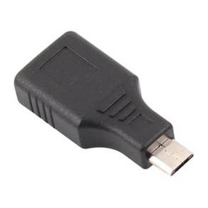 [강원전자] NETmate OTG USB To 마이크로 5핀 변환젠더 [NM-UGM04] [블랙]