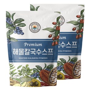 해나식품 해물칼국수 스프 분말 가루, 2개, 400g