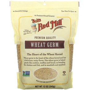 Bob's Red Mill Wheat Gem 12 Ounce Bob's Red Mill 밀 배아 12온스, 1개, 340g