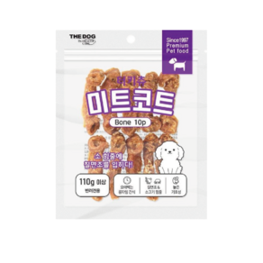 더독 미트코트터키츄본S, 1개, 110g, 혼합맛