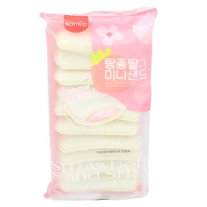 삼립/ 10입 파)탕종 딸기 미니샌드 6봉지/빵, 200g, 1개