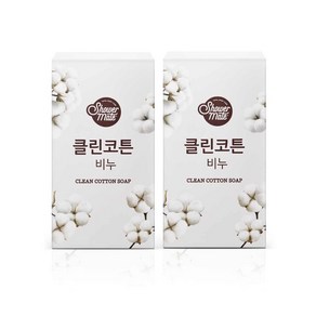 [애경] 샤워메이트 클린코튼 비누 100g 4입, 8개