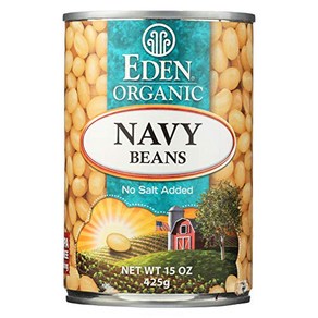 EDEN FOODS BEAN CAN NAVY NS ORG 15 OZ EDEN FOODS BEAN CAN NAVY NS ORG 15 온스, 425g, 1개