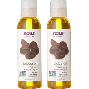 Now Foods Solutions Jojoba Oil 나우푸드 100% 퓨어 호호바 오일 4oz(118ml) 바디오일