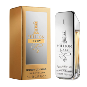 Paco Rabanne 1 Million Lucky 5ml Edt Splash Mini Fo Men New In Box Authentic 869891, 1개