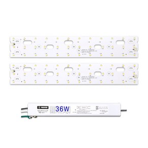 케빈라이팅 국산 삼성칩 조명 거실등 리폼 LED 모듈 주방욕실등 36W 418x70mm(2장)