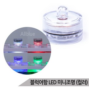 마리모 블럭어항 LED 미니조명 컬러 DIY 소형 전구, 없음