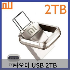 스마트 리모콘 샤오미 U 디스크 고속 USB C타입 휴대폰 펜 1TB 컴퓨터 이중 사용 OTG 듀얼 플래시 메모리 2TB, 5.2TB