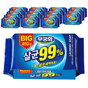 무궁화 BIG 99퍼센트 살균 세탁비누, 450g, 16개